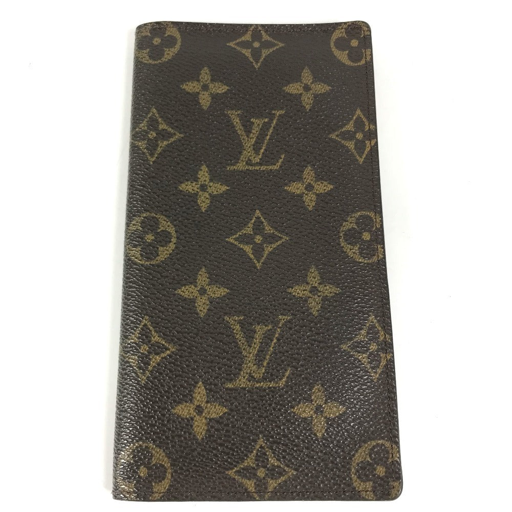 LOUIS VUITTON M61823 Monogram Porte Valeurs Cartes Credit Bill Compartment Long Wallet Long Wallet MonogramCanvas Brown Used