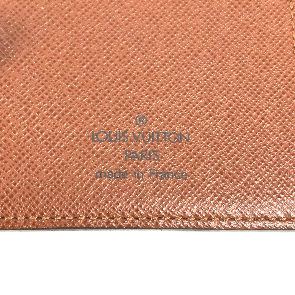 LOUIS VUITTON M61823 Monogram Porte Valeurs Cartes Credit Bill Compartment Long Wallet Long Wallet MonogramCanvas Brown Used