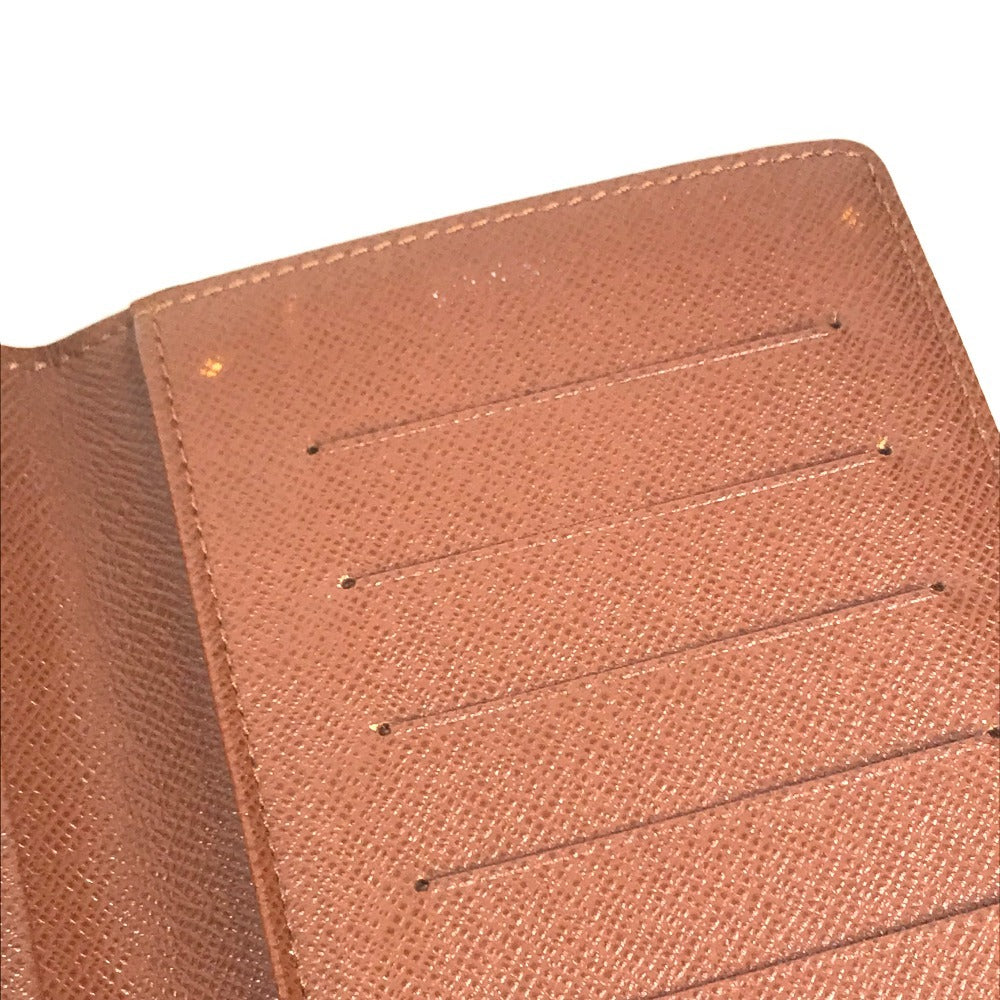LOUIS VUITTON M61823 Monogram Porte Valeurs Cartes Credit Bill Compartment Long Wallet Long Wallet MonogramCanvas Brown Used