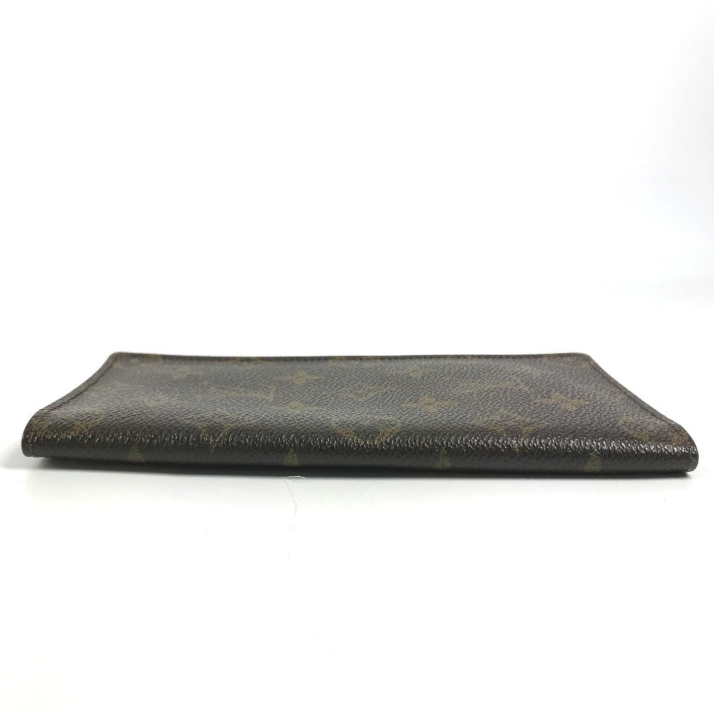 LOUIS VUITTON M61823 Monogram Porte Valeurs Cartes Credit Bill Compartment Long Wallet Long Wallet MonogramCanvas Brown Used