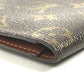 LOUIS VUITTON M61823 Monogram Porte Valeurs Cartes Credit Bill Compartment Long Wallet Long Wallet MonogramCanvas Brown Used