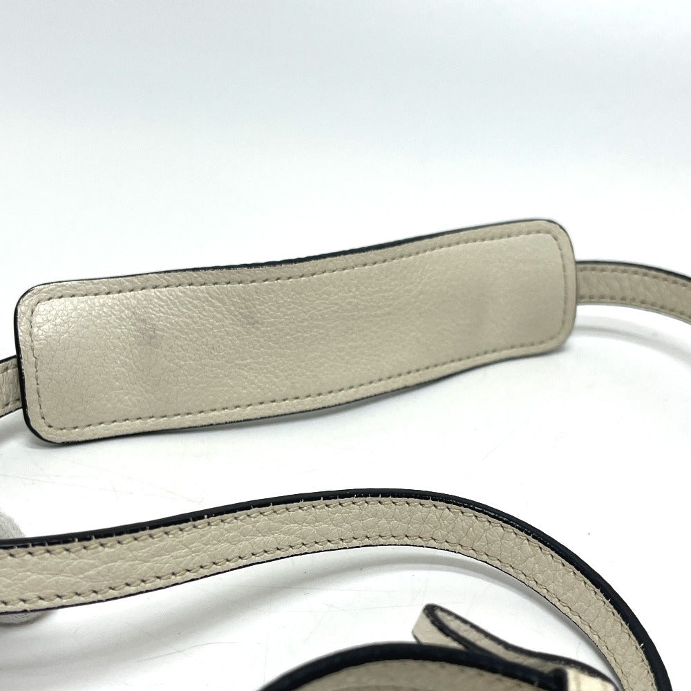 PRADA 1BD159 ロゴ ヴィッテロダイノレザー 2WAY カバン バッグ 斜め掛け フラップ ポシェット ショルダーバッグ レザー レディース ホワイト