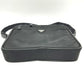PRADA V147S Triangle Plate 2-Way Shoulder Bag/Briefcase/Business Bag in Nylon, Unisex, Black