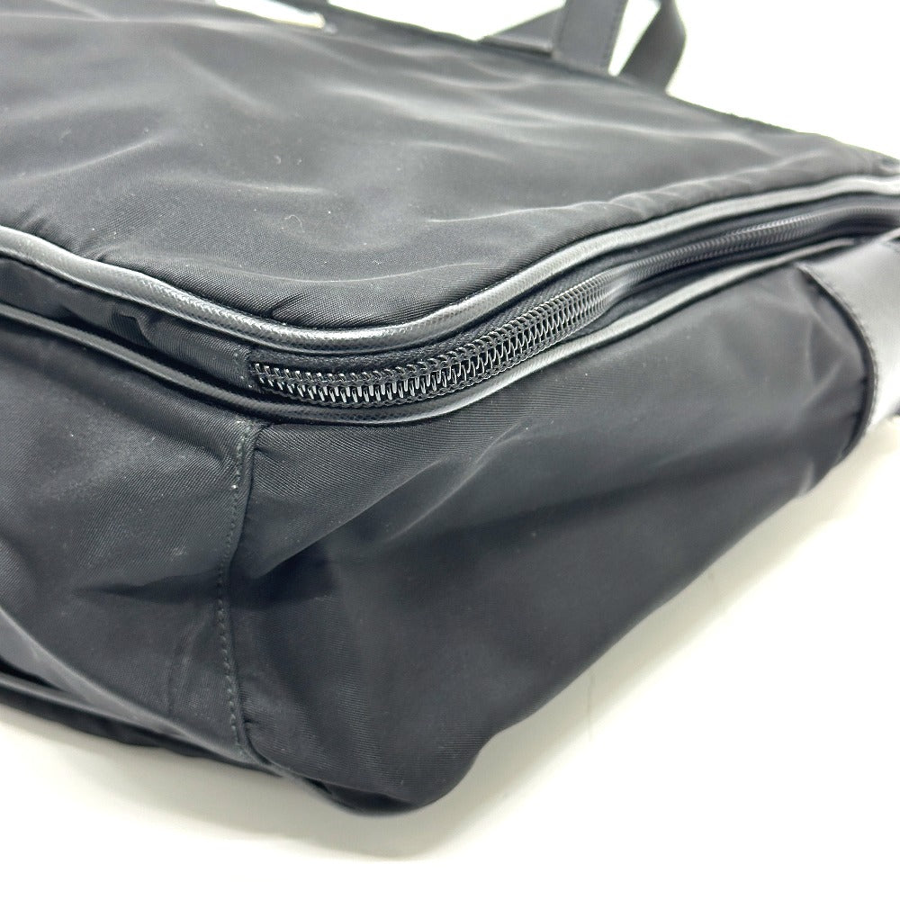 PRADA 2VE407 Triangle Logo 2WAY Bag Shoulder/Crossbody Business Bag Nylon/Leather Unisex Black