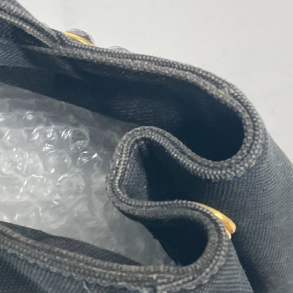 PRADA 1BG439 斜め掛け ストーン付き カナパS 2WAYバッグ ショルダーバッグ カバン ハンドバッグ トートバッグ キャンバス レディース ブラック - brandshop-reference
