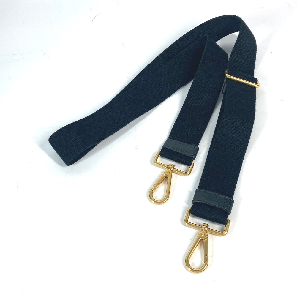 PRADA 1BG439 斜め掛け ストーン付き カナパS 2WAYバッグ ショルダーバッグ カバン ハンドバッグ トートバッグ キャンバス レディース ブラック - brandshop-reference