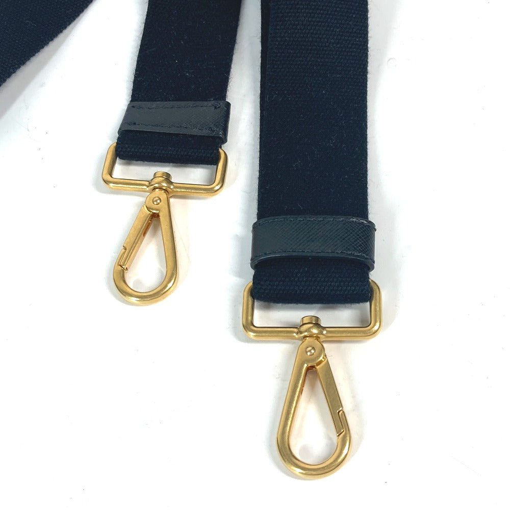 PRADA 1BG439 斜め掛け ストーン付き カナパS 2WAYバッグ ショルダーバッグ カバン ハンドバッグ トートバッグ キャンバス レディース ブラック - brandshop-reference