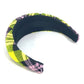 PRADA Pile Triangle Logo Plate Hair Accessory Hairband Headband Nylon Women's Yellow