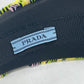 PRADA Pile Triangle Logo Plate Hair Accessory Hairband Headband Nylon Women's Yellow