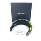 PRADA Pile Triangle Logo Plate Hair Accessory Hairband Headband Nylon Women's Yellow