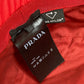 PRADA 2HC280 Drawstring Triangle Logo Fisherman Hat, Bucket Hat, Bob Hat, Nylon, Women's, Red
