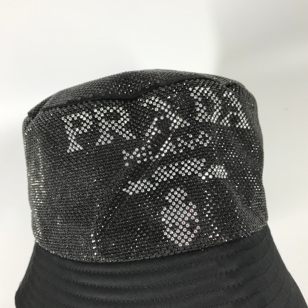 PRADA 1HC137 ロゴ スタッズ ハット帽 帽子 バケットハット ボブハット ハット ナイロン メンズ ブラック