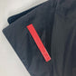 PRADA スポーツ ロゴ バイカラー ポケット付き マフラー ナイロン ユニセックス ブラック - brandshop-reference