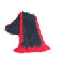 Prada Two-Tone Fur Scarf in Wool and Black