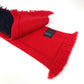 Prada Two-Tone Fur Scarf in Wool and Black