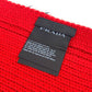 Prada Two-Tone Fur Scarf in Wool and Black