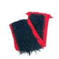 Prada Two-Tone Fur Scarf in Wool and Black