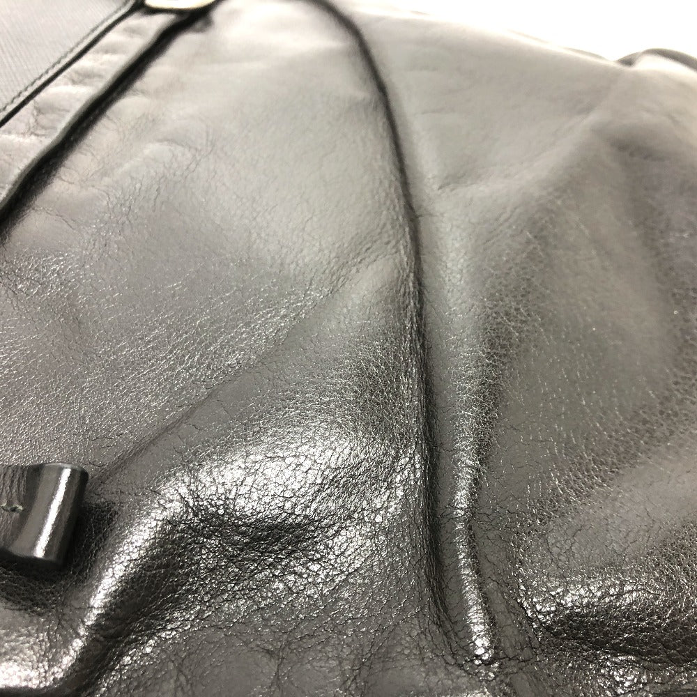 PRADA 2VH022 Messenger Bag, Shoulder Bag, Leather, Men's, Black
