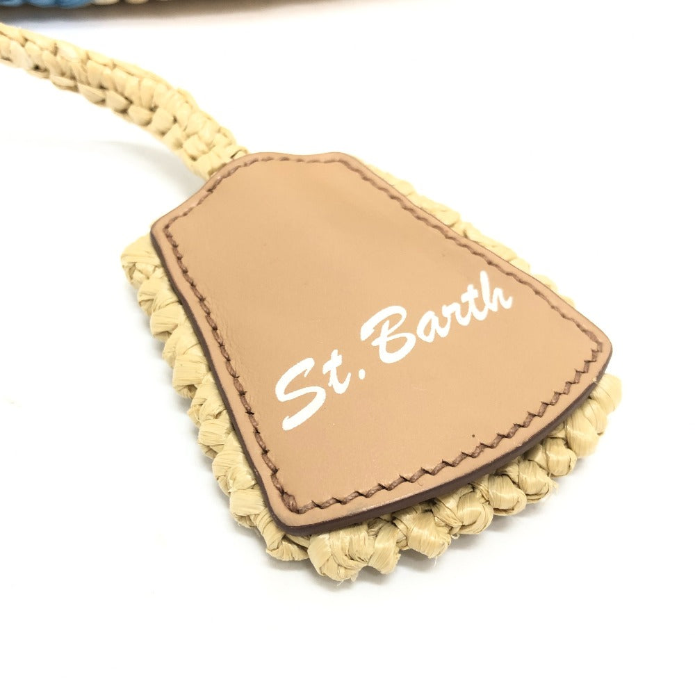 PRADA 1BG454 Logo St. Barths Limited Edition Small Handbag, Raffia, Women's, Beige