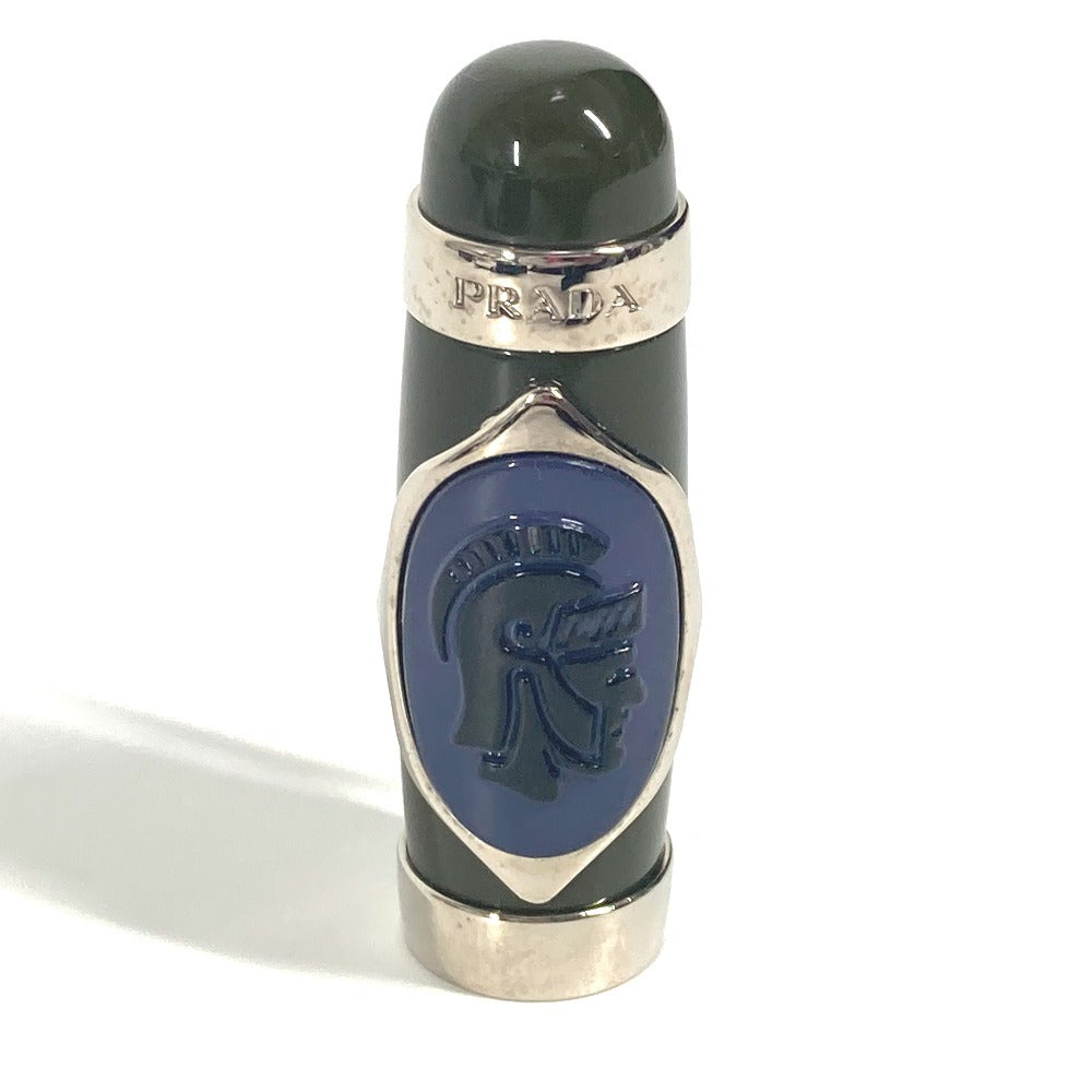 Prada Logo Stationery Ballpoint Pen, Metal, Unisex, Khaki