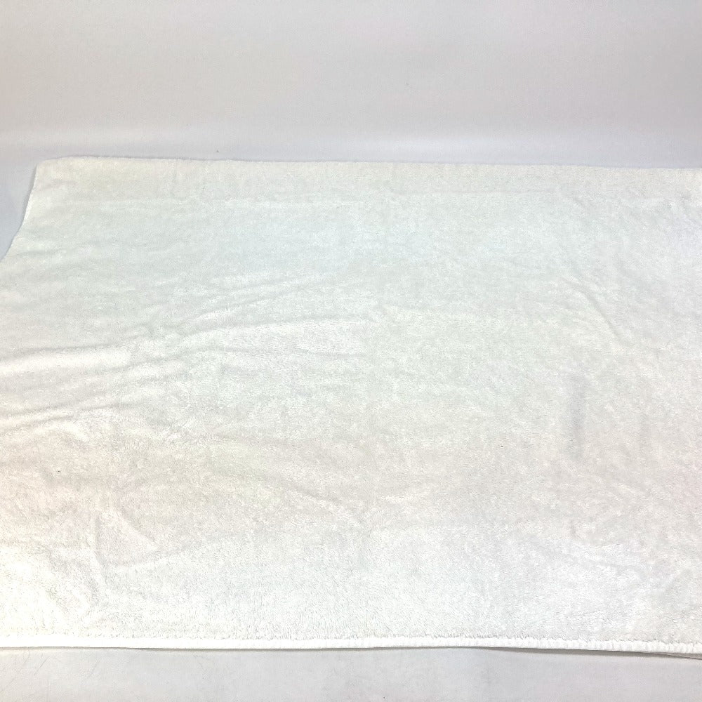 PRADA Bath Towel, Interior Throw, Blanket, Logo, Beach Towel, Cotton, Women's, White