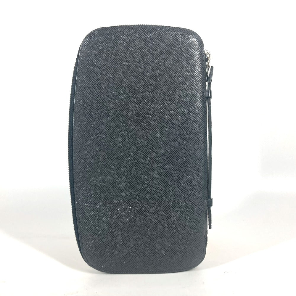 LOUIS VUITTON M30652 タイガ オーガナイザーアトール ハンドバッグ カバン トラベルケース 長財布 タイガレザー メンズ アルドワーズ ブラック