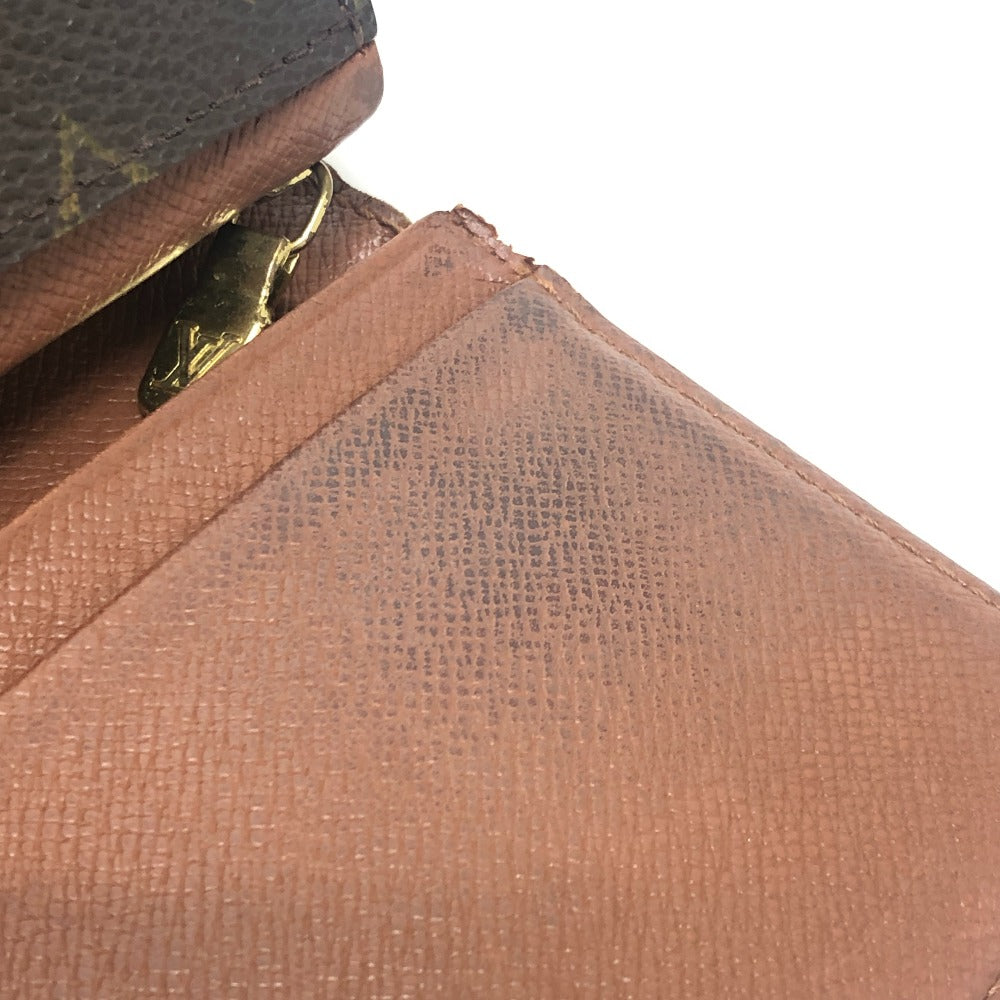 LOUIS VUITTON M61730 Porte Monnaie-Bietrezor Bifold wallet Folded wallet MonogramCanvas Brown Used
