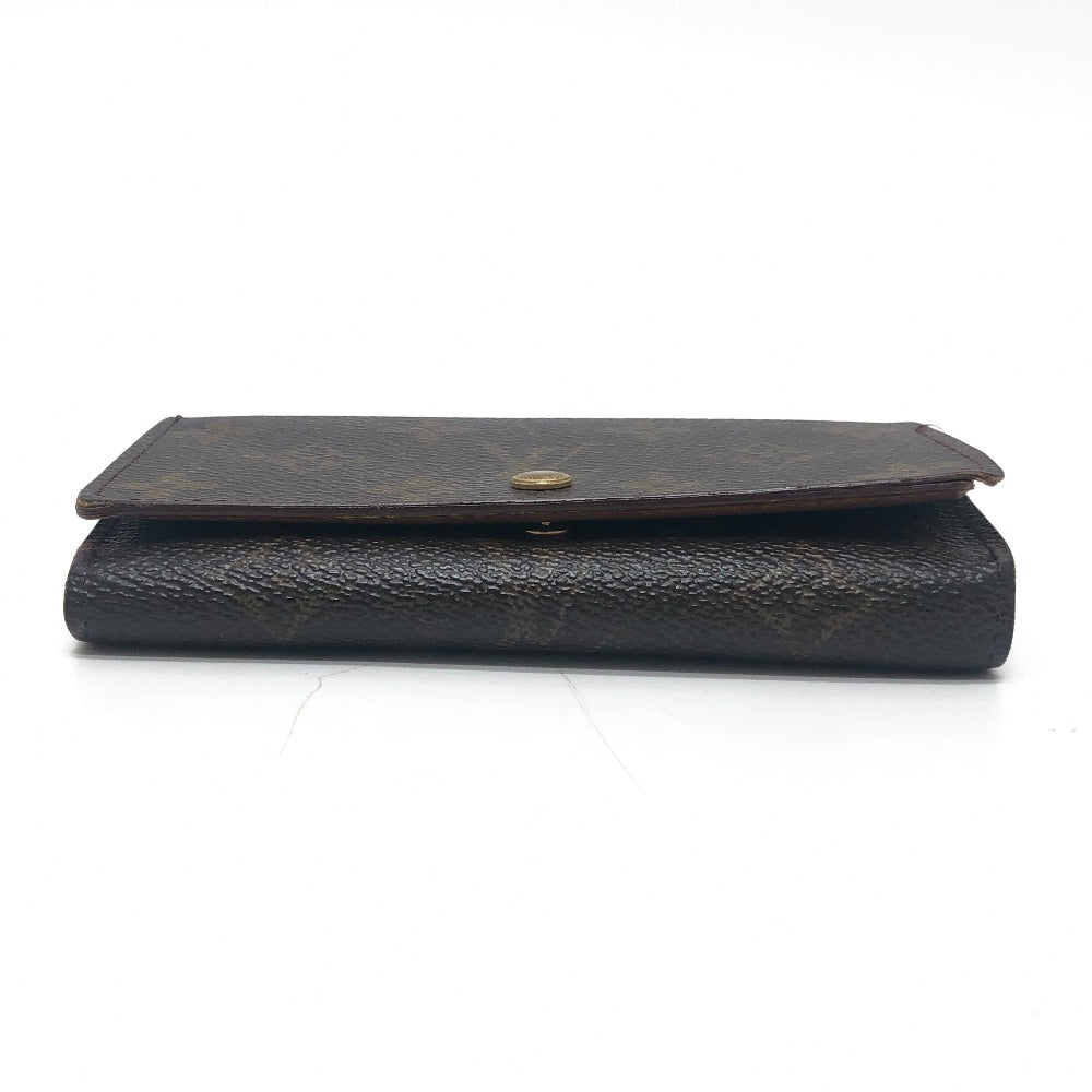 LOUIS VUITTON M61730 Porte Monnaie-Bietrezor Bifold wallet Folded wallet MonogramCanvas Brown Used