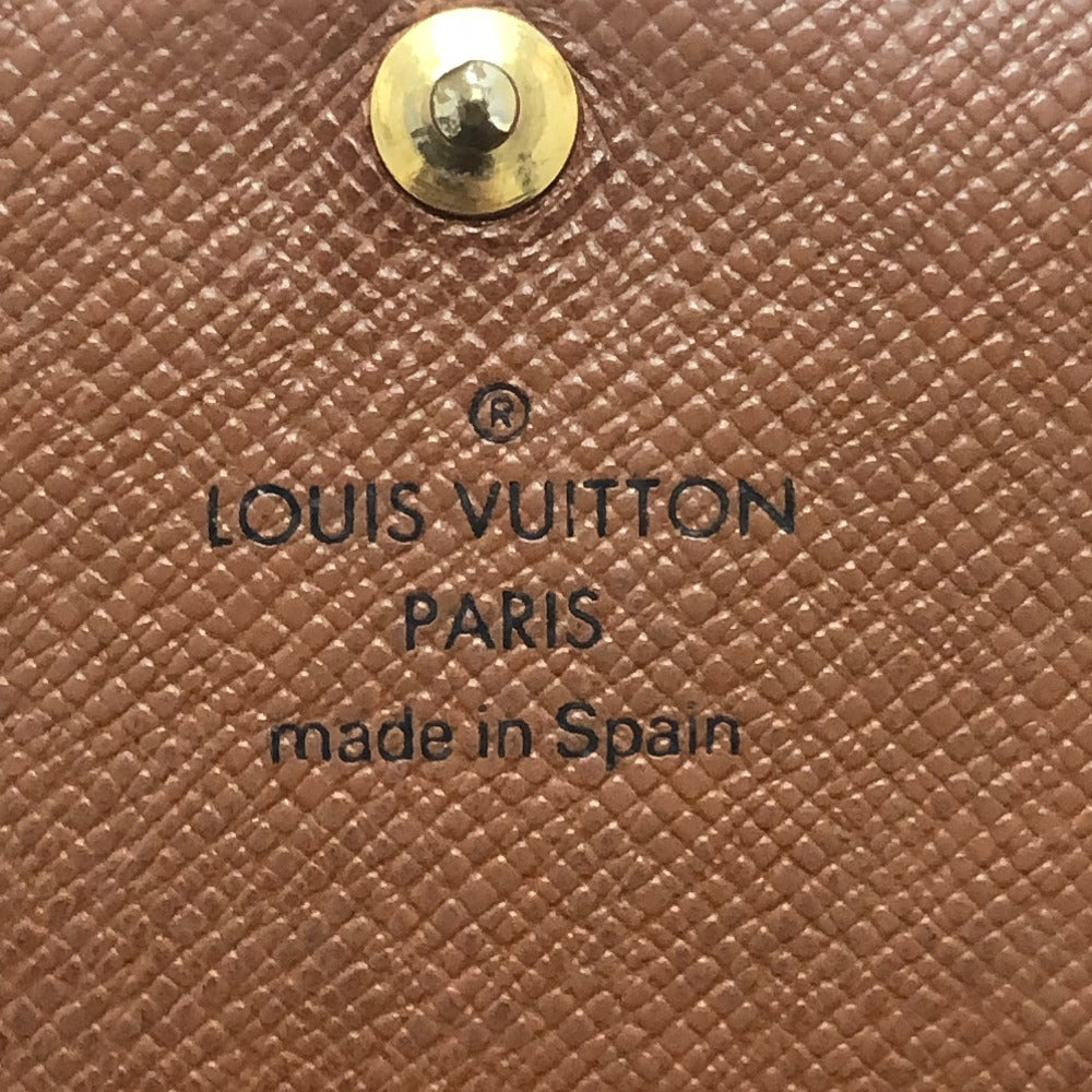 LOUIS VUITTON M61730 Porte Monnaie-Bietrezor Bifold wallet Folded wallet MonogramCanvas Brown Used