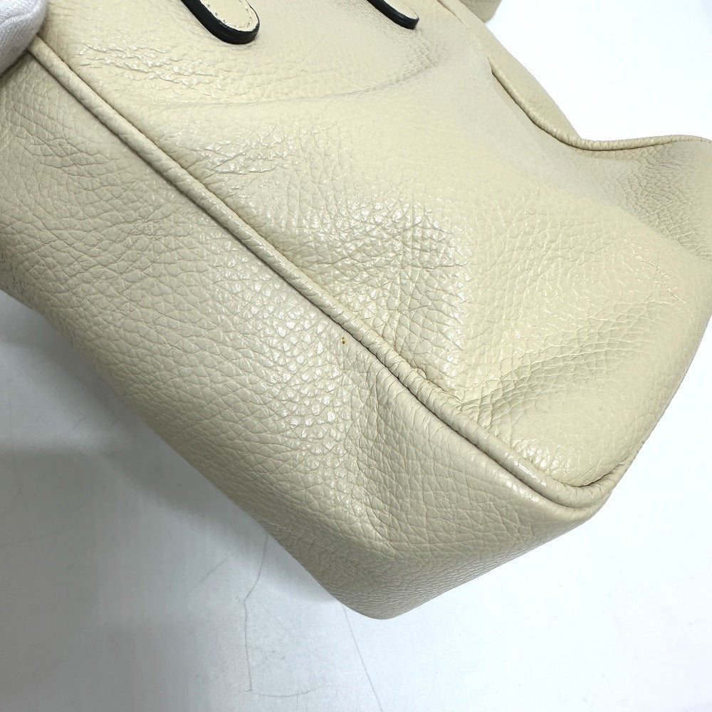 ETRO 2WAY チェーン カバン ショルダーバッグ ハンドバッグ レザー レディース ベージュ