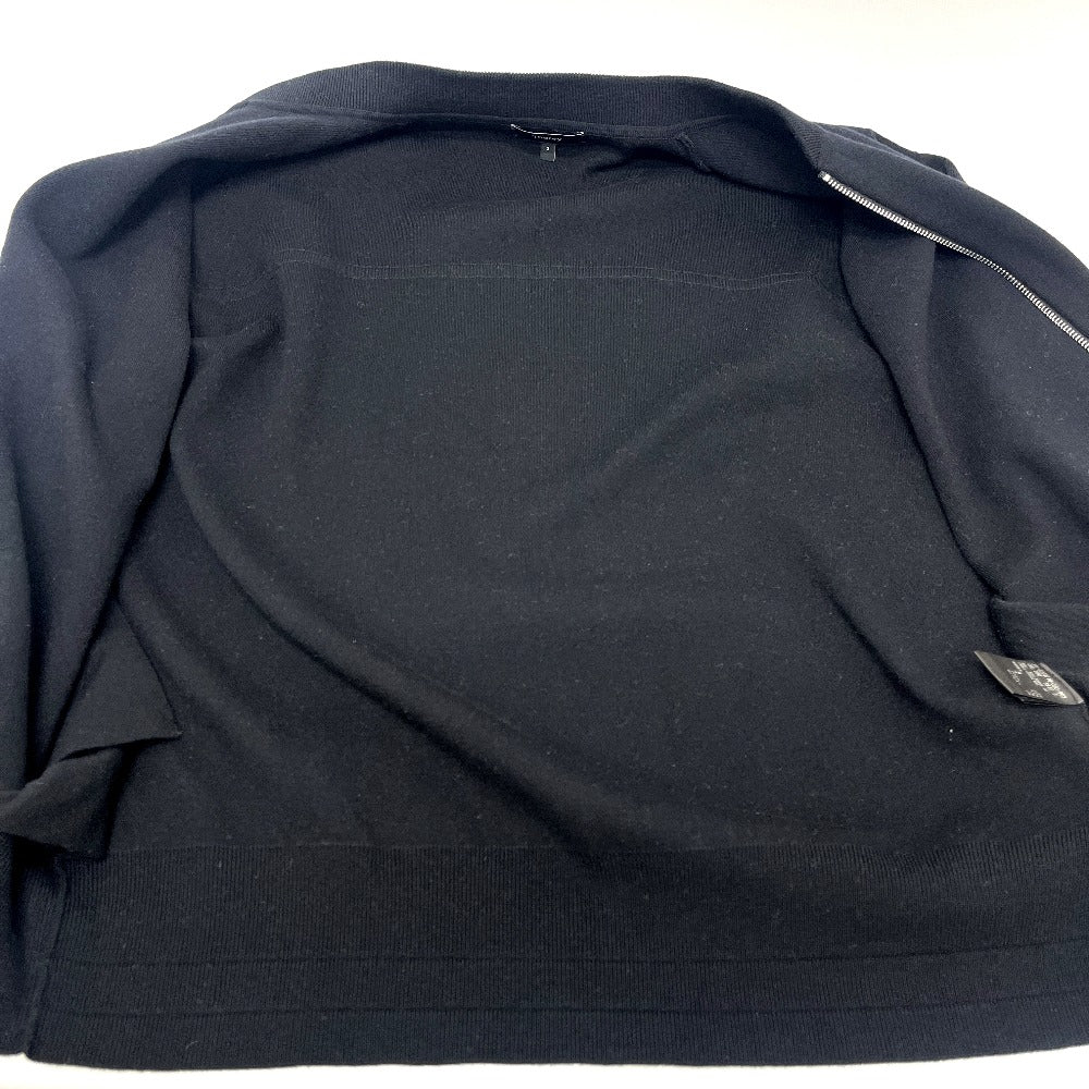 theory 01-3203718 Washable Knit Zip-Up Apparel Blouson Cotton Women's Black