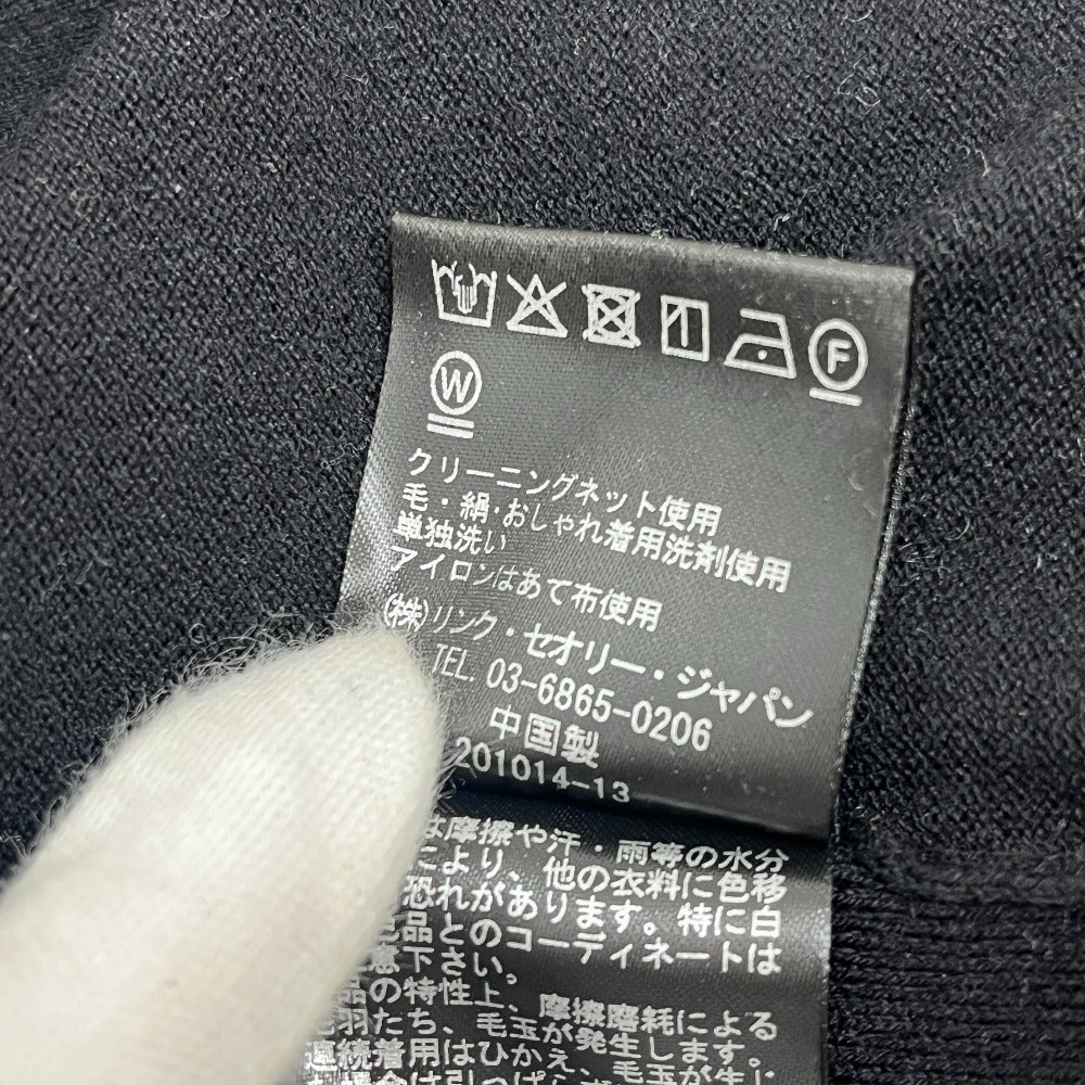 theory 01-3203718 Washable Knit Zip-Up Apparel Blouson Cotton Women's Black
