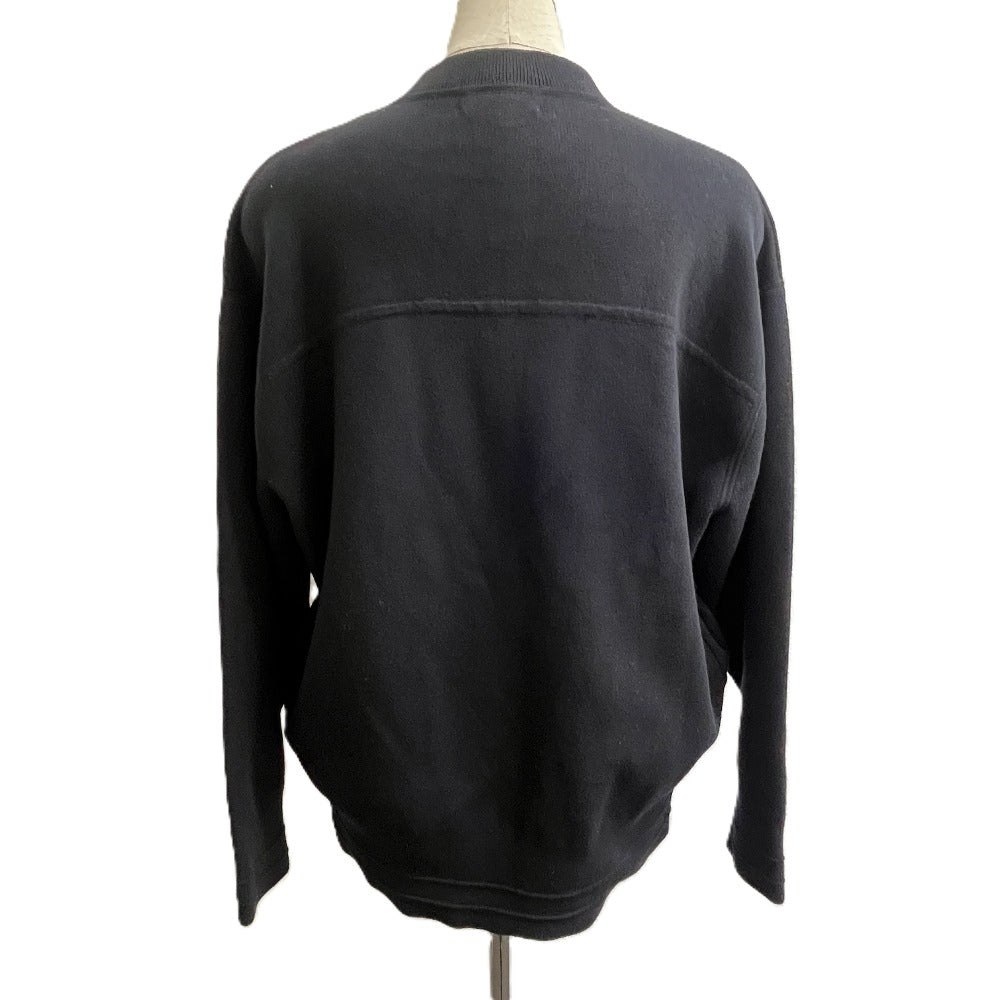 theory 01-3203718 Washable Knit Zip-Up Apparel Blouson Cotton Women's Black