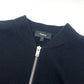 theory 01-3203718 Washable Knit Zip-Up Apparel Blouson Cotton Women's Black