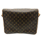 LOUIS VUITTON M45257 Aves Bag Crossbody Messenger Flap Shoulder Bag MonogramCanvas Brown Used