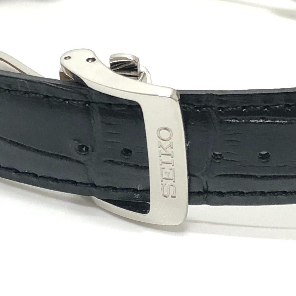 SEIKO 8T63-00D0 Spirit chronograph Quartz Date Watch Wristwatch SS Silver Used
