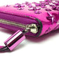 JIMMY CHOO 163FILIPA.CIM Star Studs Filipa Wallet, Round Zip Long Wallet, Patent Leather, Unisex, Metallic Purple
