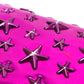 JIMMY CHOO 163FILIPA.CIM Star Studs Filipa Wallet, Round Zip Long Wallet, Patent Leather, Unisex, Metallic Purple
