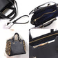 JIMMY CHOO Leopard Print Handbag/Shoulder Bag, Women's, Black