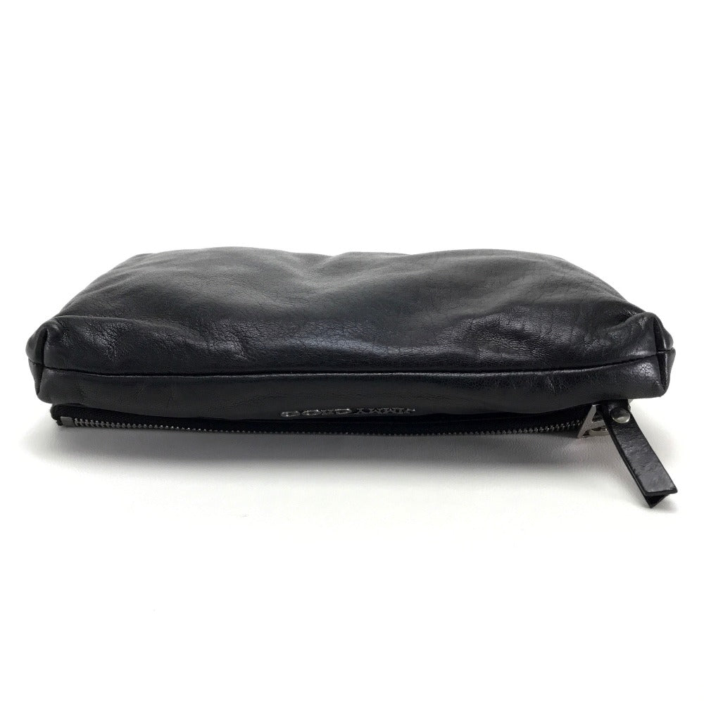 JIMMY CHOO Quilted Leather Shoulder Bag for Men and Women, Crossbody Chain Shoulder Bag, Unisex, Black