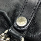 JIMMY CHOO Quilted Leather Shoulder Bag for Men and Women, Crossbody Chain Shoulder Bag, Unisex, Black