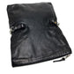JIMMY CHOO Quilted Leather Shoulder Bag for Men and Women, Crossbody Chain Shoulder Bag, Unisex, Black