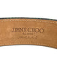 JIMMY CHOO Men's Camouflage Green Canvas Buckle Pants Belt, All-Over Print Fashion Accessory