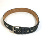 JIMMY CHOO Men's Camouflage Green Canvas Buckle Pants Belt, All-Over Print Fashion Accessory