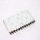 JIMMY CHOO Star Embossed Business Card Holder/Pass Case for Men and Women, Leather, White