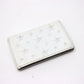 JIMMY CHOO Star Embossed Business Card Holder/Pass Case for Men and Women, Leather, White