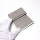 JIMMY CHOO Star Embossed Business Card Holder/Pass Case for Men and Women, Leather, White