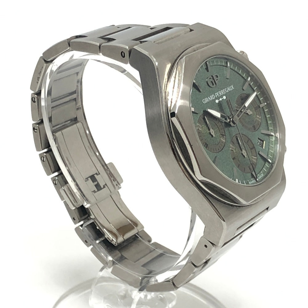 GIRARD-PERREGAUX 81020-21-3398-1CM ロレアート アストンマーティン エディション クロノグラフ 自動巻き 腕時計 チタン メンズ シルバー