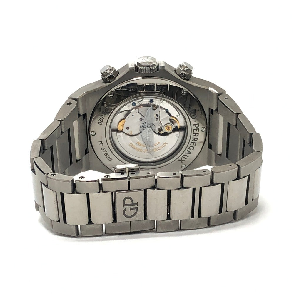 GIRARD-PERREGAUX 81020-21-3398-1CM ロレアート アストンマーティン エディション クロノグラフ 自動巻き 腕時計 チタン メンズ シルバー