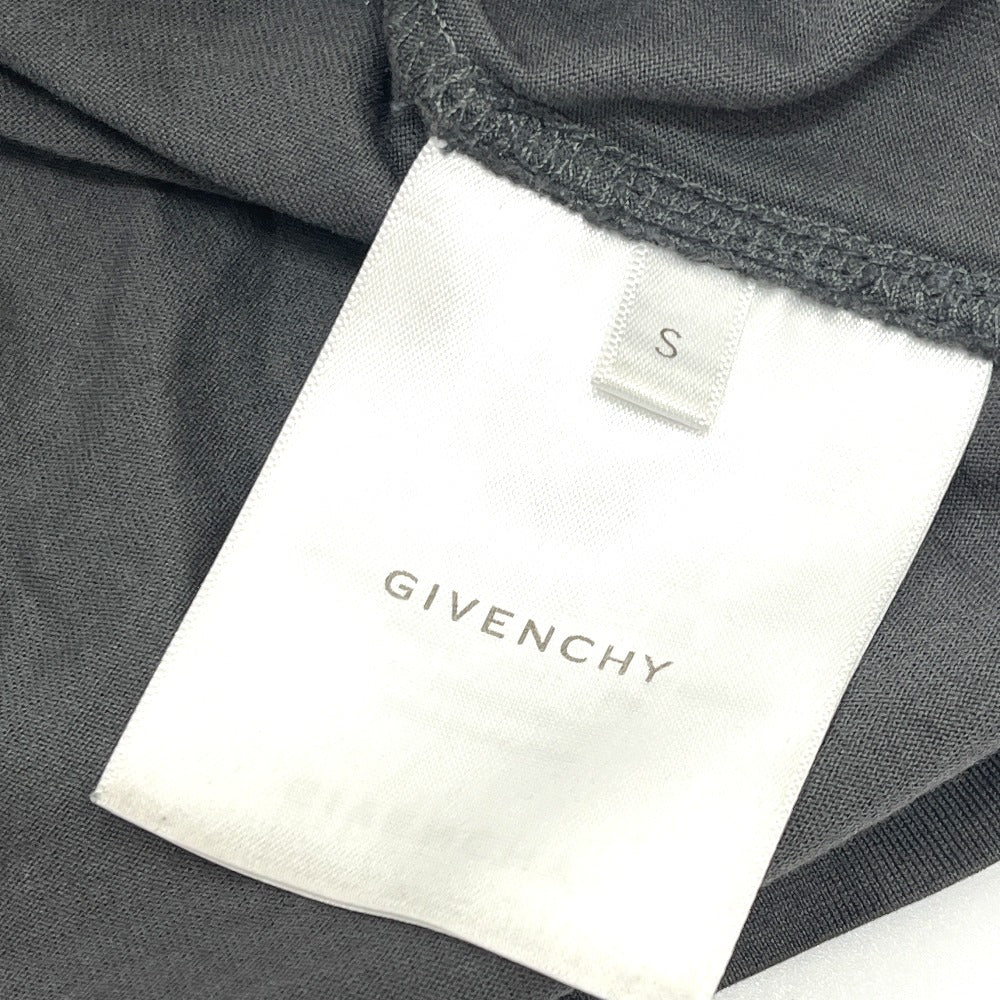 GIVENCHY BＭ71FC3Y8T 2022AW Overlap embroidery Apparel Tops Long T-shirt cotton gray Used